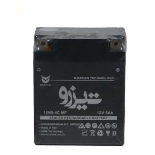 باتری 5 آمپر هوندایی برند تیزرو با ضمانت 6 ماهه